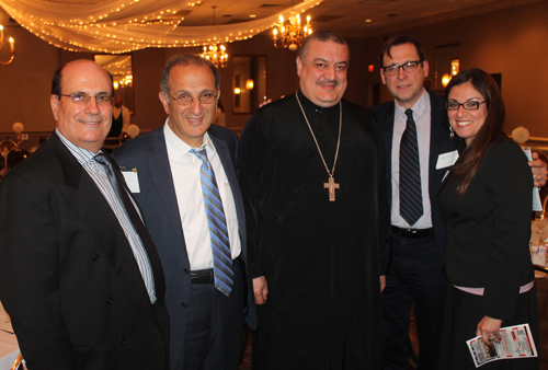 James Zogby, Father Ojaimi, Brian Cummins and Sherrie Miday