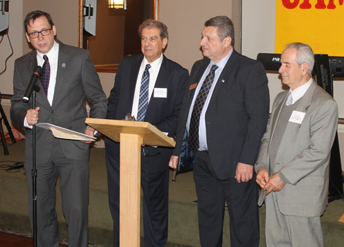 Councilman Brian Cummins, Abby Mina, Pierre Bejjani and Tony Abdulkarim