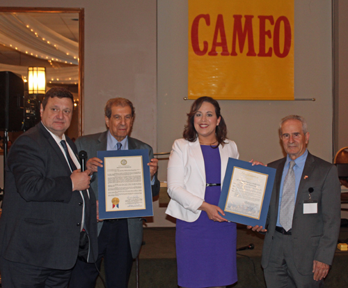 Pierre Bejjani, Abby Mina, Councilwoman Jasmin Santana and Tony Abdulkarim