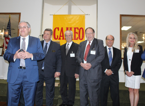 Cuyahoga County Executive Armond Budish swears in the new CAMEO board