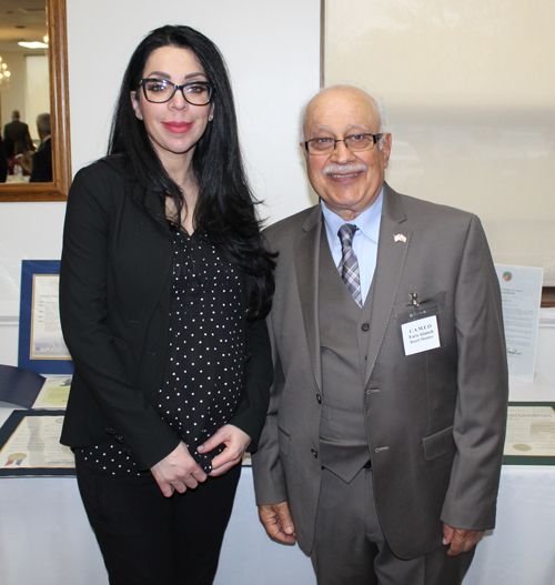 Consul General of Lebanon Suzan Mouzi Yassine and Faris Alameh