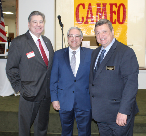 Ohio State Representative Tom Patton, Cuyahoga County Executive Armond Budish and CAMEO President Pierre Bejjani
