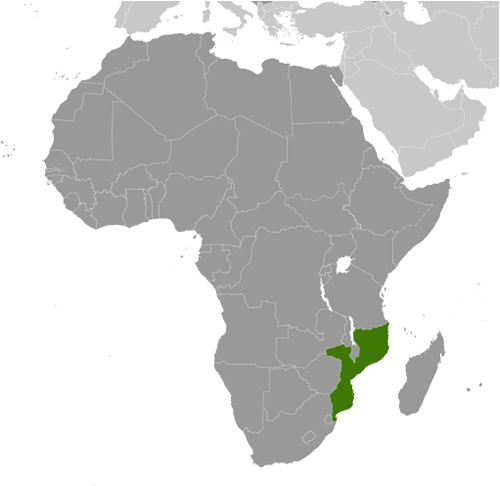 Map of Mozambique