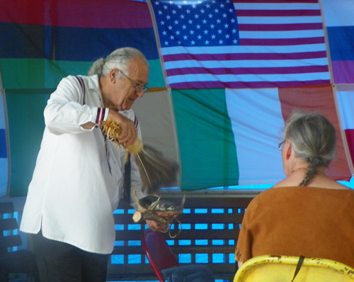 Chief Quiet Wolf of Native Americans from the Lenape Nations blessing