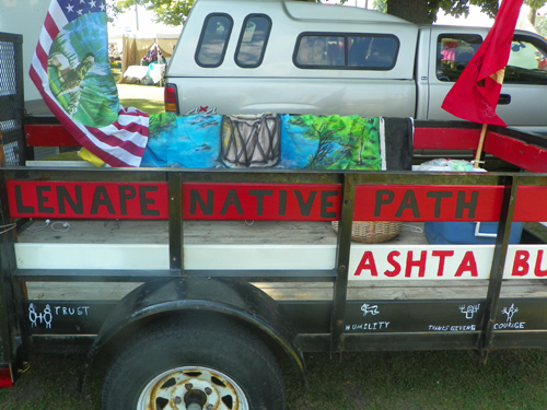 Native Americans from the Lenape Nations marched in the 4th Annual Downtown Ashtabula Multi-Cultural  Parade