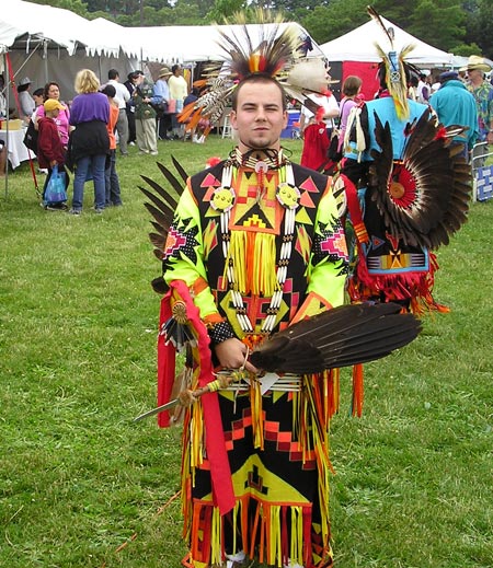 Trey Oxendine from Lumbee Tribe from Pembrook, NC (Dan Hanson photo)