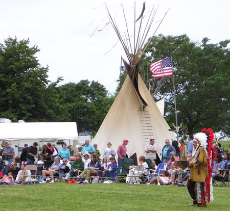 Tepee at Cleveland Indian Powwow (Dan Hanson photo)