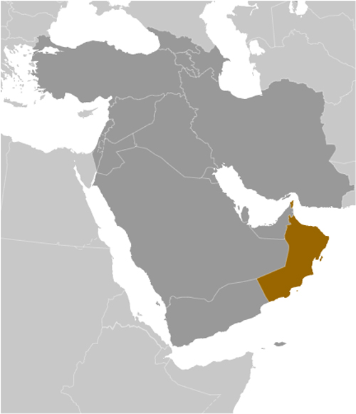 Map of Oman