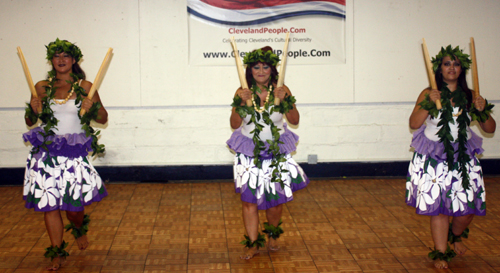 Ladies from the Ohana Aloha Polynesian Dancers performed a traditional Hawaiian Island dance