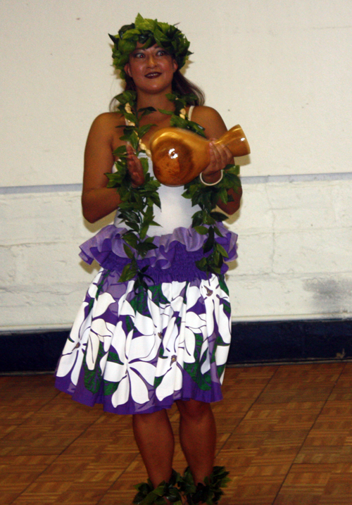 Ladies from the Ohana Aloha Polynesian Dancers performed a traditional Hawaiian Island dance