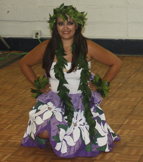 Ladies from the Ohana Aloha Polynesian Dancers performed a traditional Hawaiian Island dance