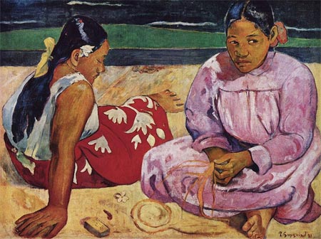 Tahitian Women on the Beach by Paul Gauguin