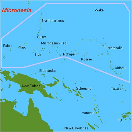 Map of Micronesia