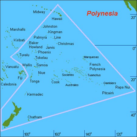 Map of Polynesia