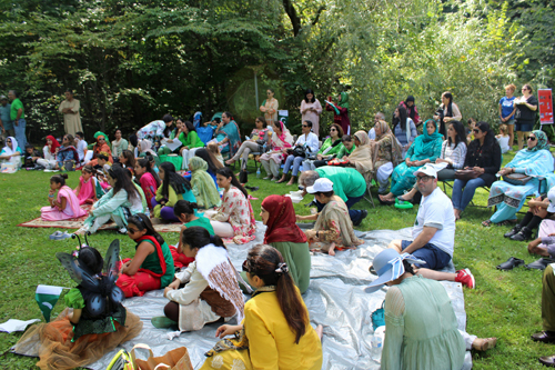 Crowd in Pakistani Garden on One World Day