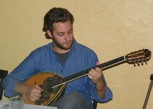 Kosta Revelas playing bouzouki