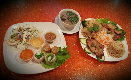 Vietnamese food from Pho Thang restaurant in Cleveland