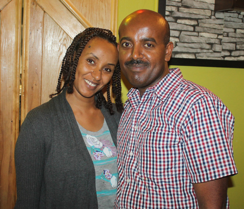 Zeleke Belete and his wife