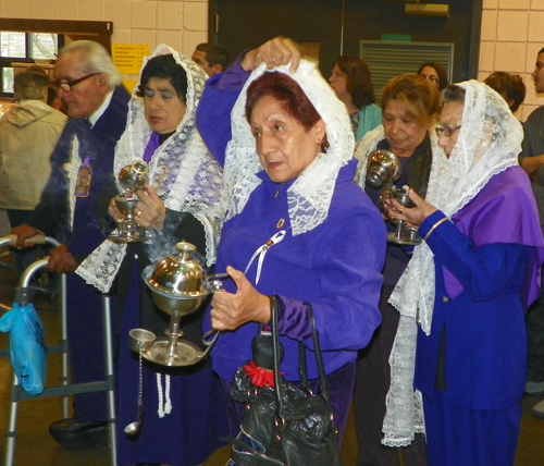 Pilgrims to Senor de los Milagros - Lord of the Miracles icon