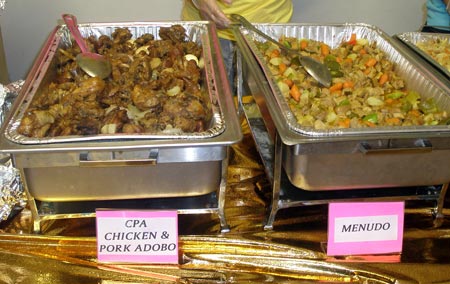 Filipino Food - Filipino-style adobo and Filipino menudo