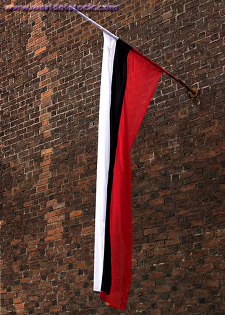Polish Flag in mourning