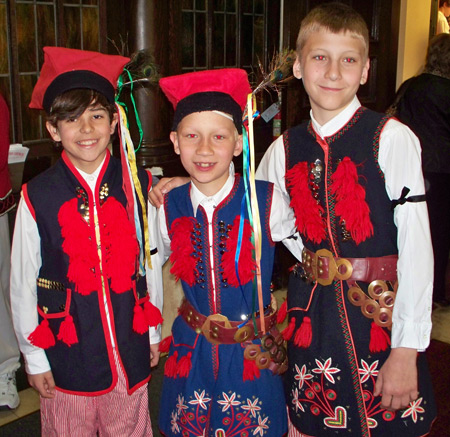 Polish school boys - Jakub Zimnoch, Max Niebrzydowski and Filip Niebrzydowski