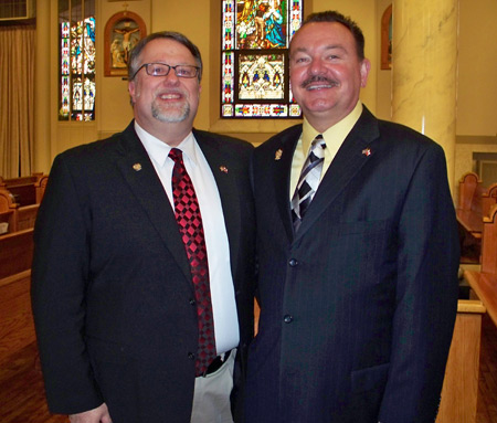 Rick Bentley (Vice-President) and Joe A. Lecznar (President) of the Cleveland Society of Poles