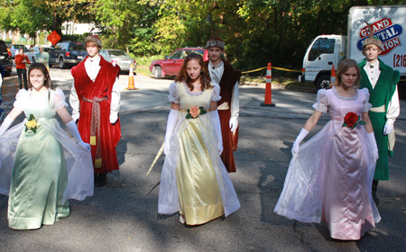 Polish American teens from Piast waltz to Chopin at the Cleveland Polish Cultural Garden