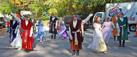 Polish American teens from Piast waltz to Chopin at the Cleveland Polish Cultural Garden