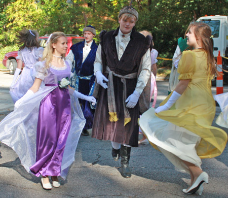 Polish American teens from Piast waltz to Chopin at the Cleveland Polish Cultural Garden