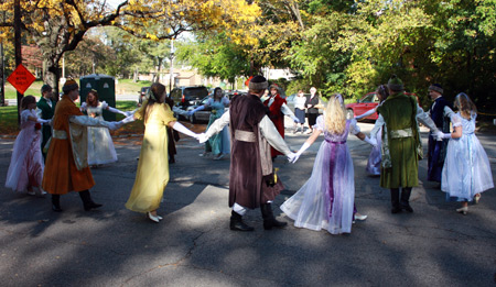 Polish American teens from Piast waltz to Chopin at the Cleveland Polish Cultural Garden