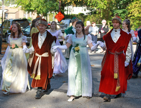 Polish American teens from Piast waltz to Chopin at the Cleveland Polish Cultural Garden