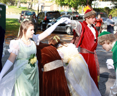 Polish American teens from Piast waltz to Chopin at the Cleveland Polish Cultural Garden