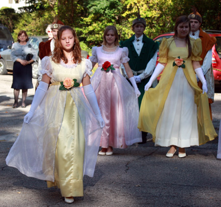 Polish American teens from Piast waltz to Chopin at the Cleveland Polish Cultural Garden
