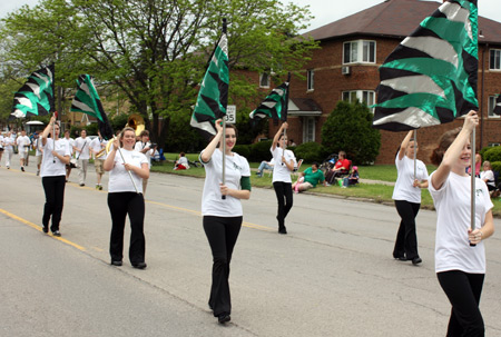 Holy Name Majorettes at 2010 Parma Ohio Polish Constitution Day Parade