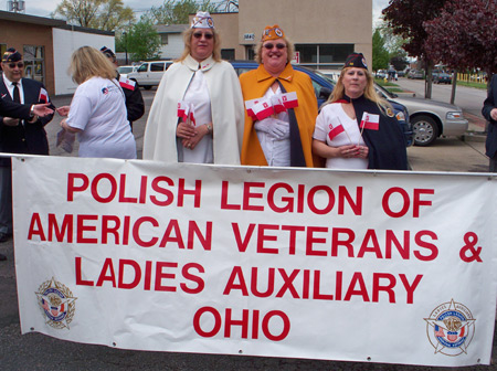 Polish Legion of American Veterans and Ladies Auxillary Ohio at 2010 Parma Ohio Polish Constitution Day Parade