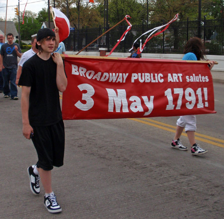 Broadway Public Art at 2010 Polish Constitution Day Parade in Cleveland's Slavic Village