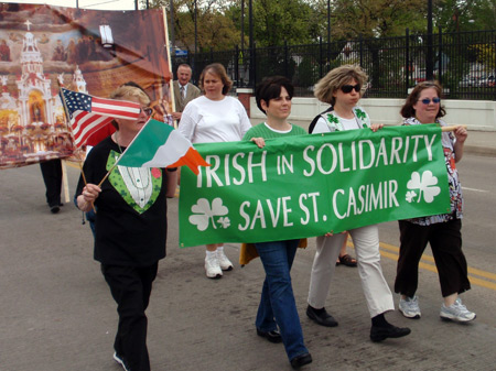 Irish Solidarity at John Paul II Polish American Cultural Center at 2010 Polish Constitution Day Parade in Cleveland's Slavic Village