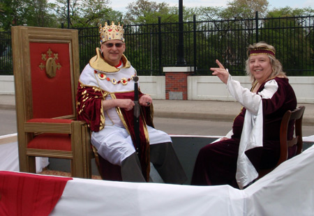 King and Queen at John Paul II Polish American Cultural Center at 2010 Polish Constitution Day Parade in Cleveland's Slavic Village