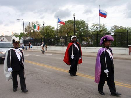 Knights of Columbus at John Paul II Polish American Cultural Center at 2010 Polish Constitution Day Parade in Cleveland's Slavic Village