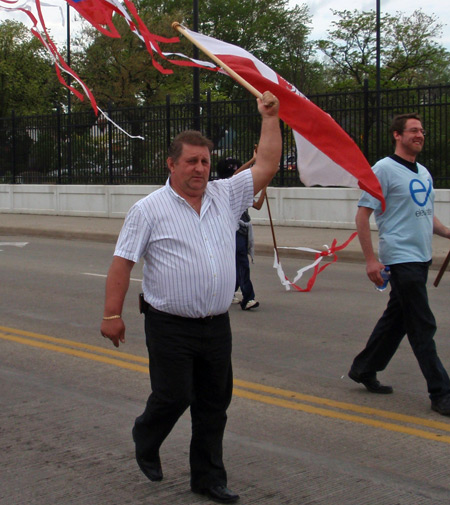 John Paul II Polish American Cultural Center at 2010 Polish Constitution Day Parade in Cleveland's Slavic Village