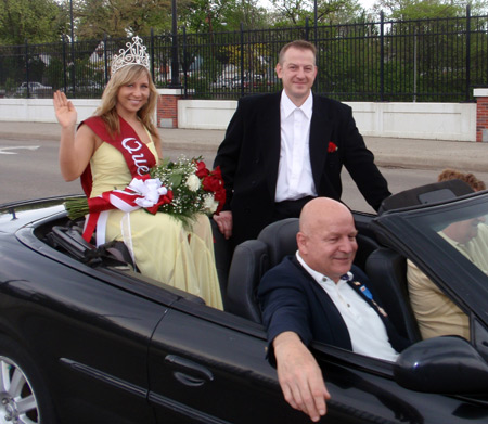 Parade Queen at John Paul II Polish American Cultural Center at 2010 Polish Constitution Day Parade in Cleveland's Slavic Village