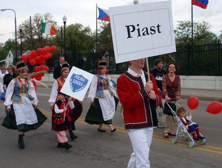 Piast at John Paul II Polish American Cultural Center at 2010 Polish Constitution Day Parade in Cleveland's Slavic Village