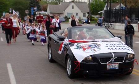 Polish national Alliance at John Paul II Polish American Cultural Center at 2010 Polish Constitution Day Parade in Cleveland's Slavic Village