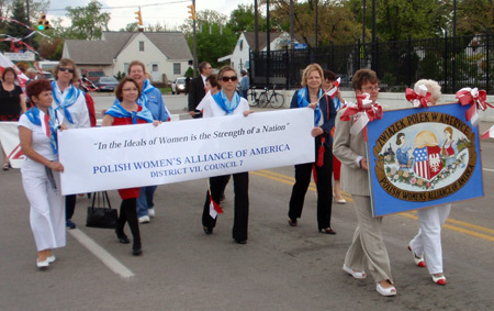 Polish Women Alliance at John Paul II Polish American Cultural Center at 2010 Polish Constitution Day Parade in Cleveland's Slavic Village