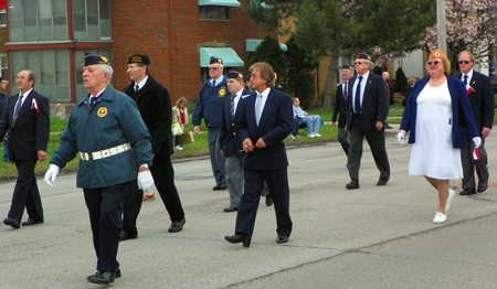 Veterans marching in the Parma Parade