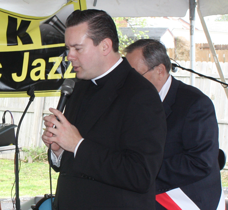 Rev. Eric Orzech, National President of the Polish American Priests Association leading a prayer