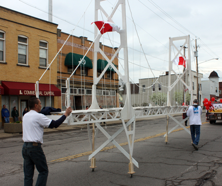 Bridge float at Polish Constitution Day Parade in Slavic Village