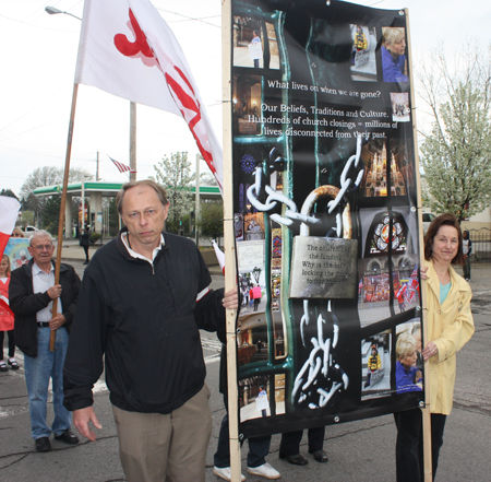 Churches at Polish Parade in Cleveland