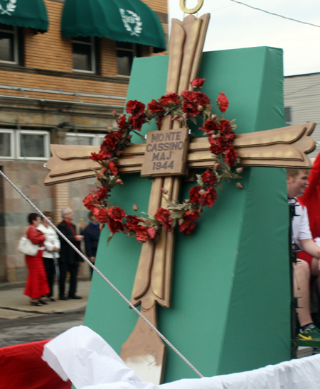 Monte Cassino float at Polish Constitution Day Parade in Slavic Village